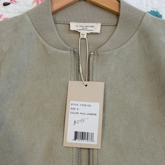 LA VILA MILANO Women's Olive Bomber Jacket - Picture 7 of 10